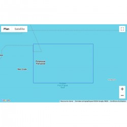 Carte marine pliée SHOM 6607L : Polynésie Sud-Est zone de navigation