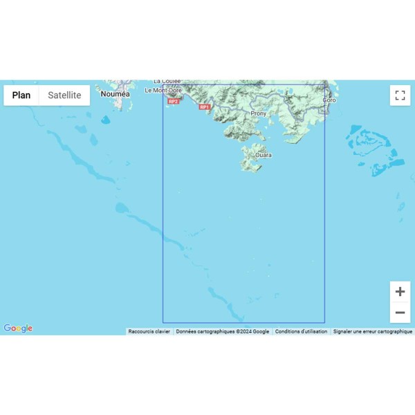 Carte marine pliée SHOM 6827L : Du Mont Dore à Port-Boisé - Passes de Mato et de Uatio zone de navigation - N°14 - comptoirnautique.com