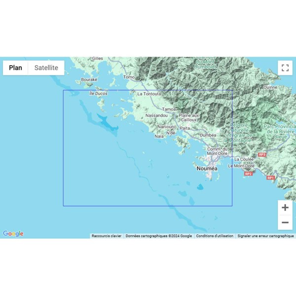 Carte marine pliée SHOM 7273L : De Nouméa à la Baie de Saint-Vincent zone de navigation - N°26 - comptoirnautique.com