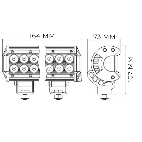 12 LED spotlight 36W 2500 Lumens - N°5 - comptoirnautique.com