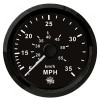 Pitot-Geschwindigkeitsanzeige 0-35 MPH schwarz/schwarz - N°1 - comptoirnautique.com