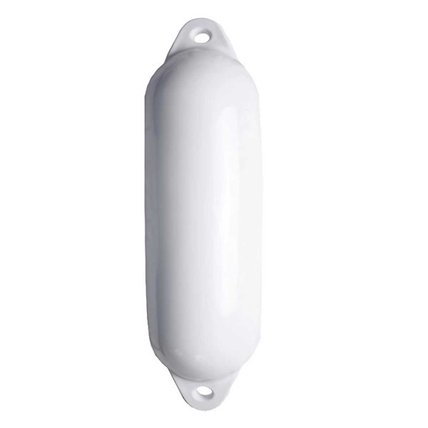 Para-choques cilíndrico branco / 2 anéis brancos Ø300 x L900mm - N°1 - comptoirnautique.com