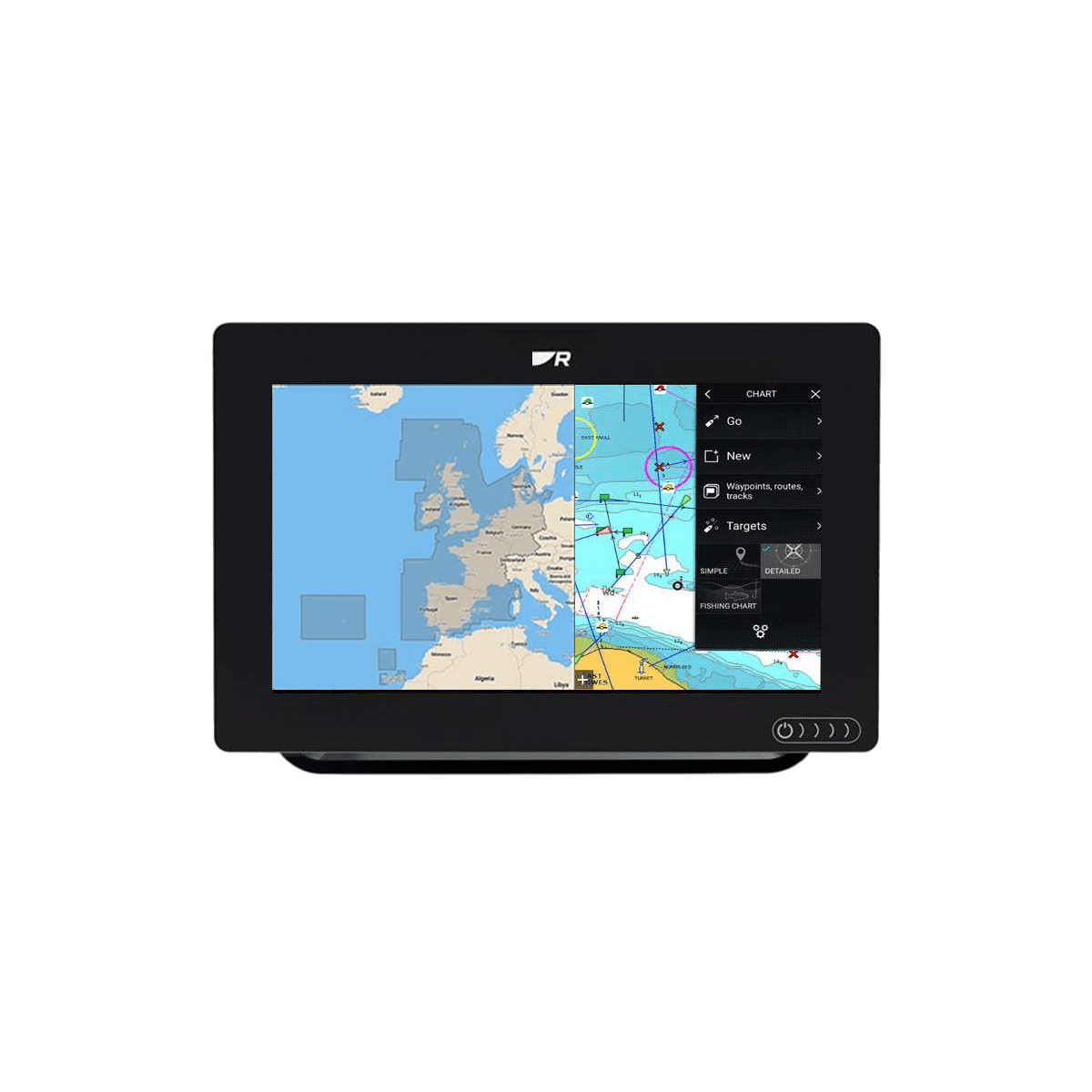 Raymarine Axiom+ 9 RV 3D + carte lighthouse Europe de l'Ouest