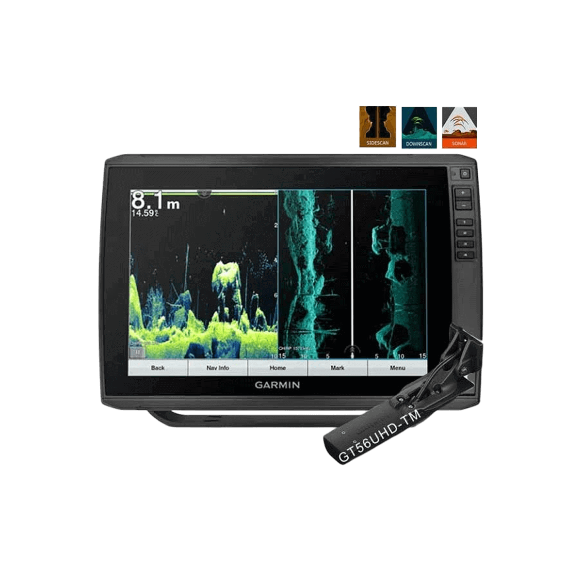 EchoMAP Ultra 122sv GT56 + sonde tableau arrière GT56
