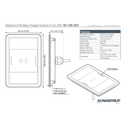 Kabelloses wasserdichtes...