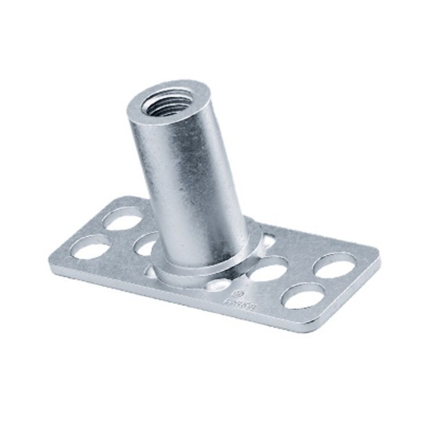 Testa rettangolare F2 femmina filettata - M6x10 (confezione da 10) - N°1 - comptoirnautique.com