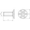 BIGHEAD M1 - Elementi di fissaggio con perno filettato a testa tonda Ø 30 mm - ACCIAIO INOX (M6x30) (confezione da 10) - N°2 - comptoirnautique.com