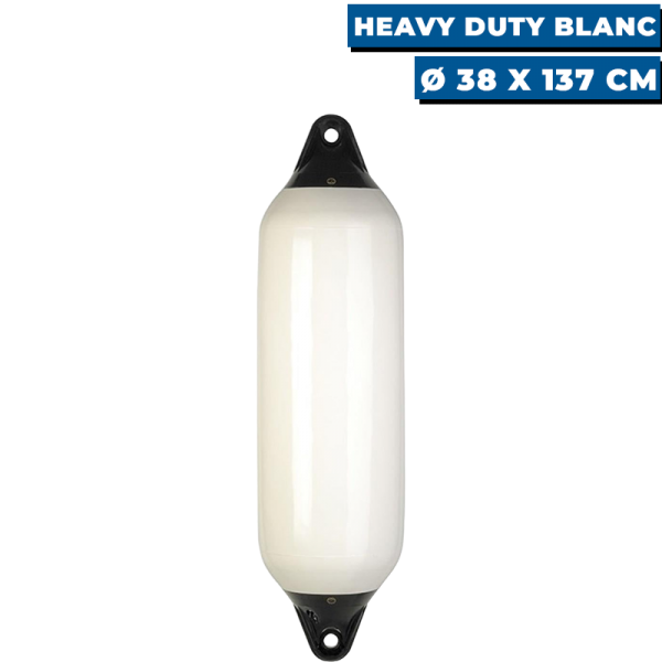 Guardabarros blanco Heavy Duty Ø380 - L. 1370 mm - N°2 - comptoirnautique.com