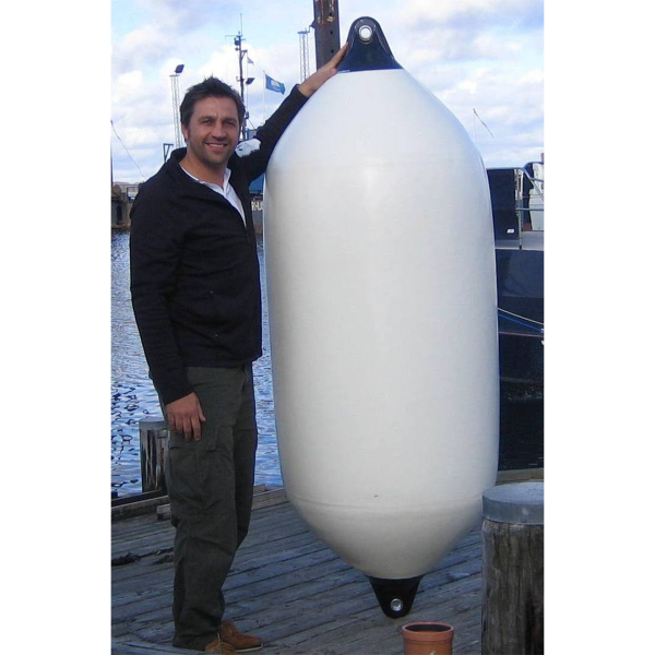 Guardabarros blanco Heavy Duty Ø800 - L. 2050 mm - N°4 - comptoirnautique.com