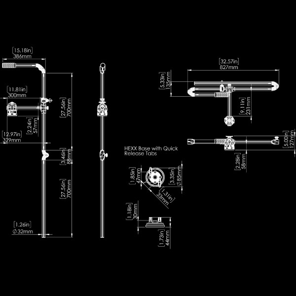 Pólo vivo Hexx Pólo de sonda 60 - N°4 - comptoirnautique.com