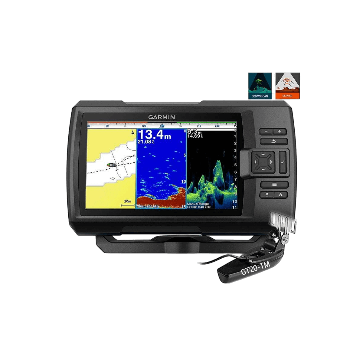 Sondeur Striker Vivid 7 CV + sonde Gt20