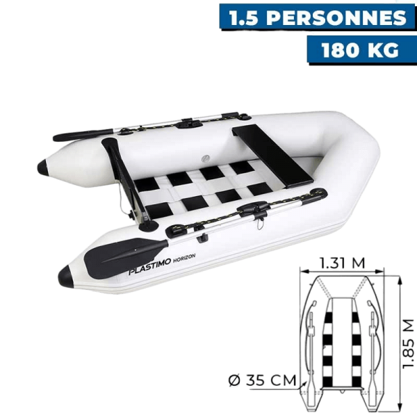 Annexe gonflable Plastimo HORIZON 185S avec plancher latté pour 1.5 personnes avec charge maximum de 180 kg - N°7 - comptoirnautique.com