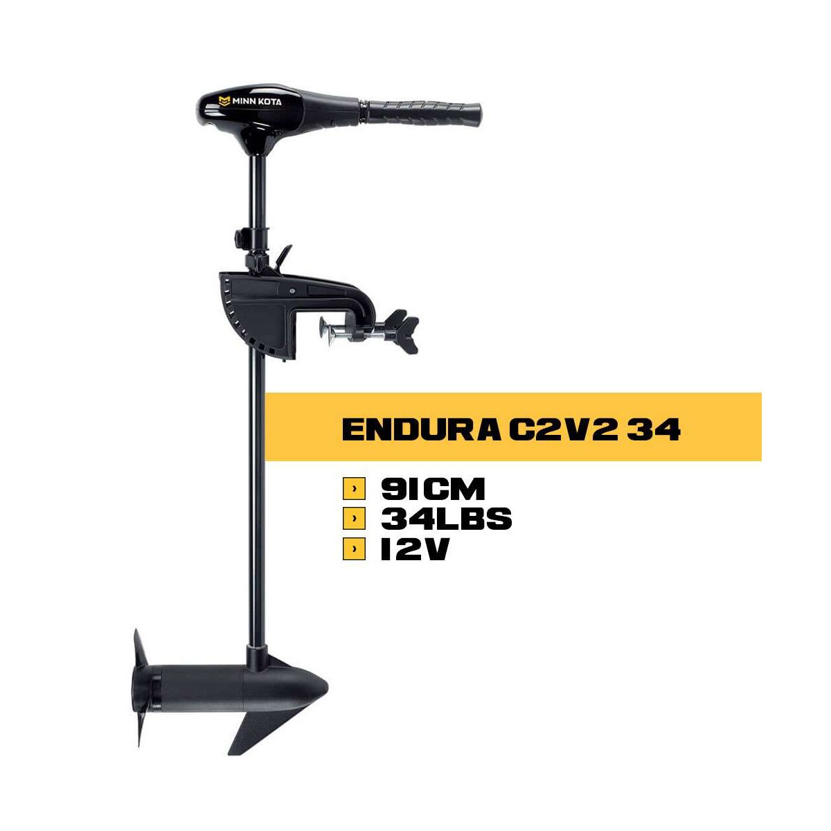 MK-1352271M - Moteur arrière Minn Kota Endura C2 V2 - 12V 34 Lbs 91 cm