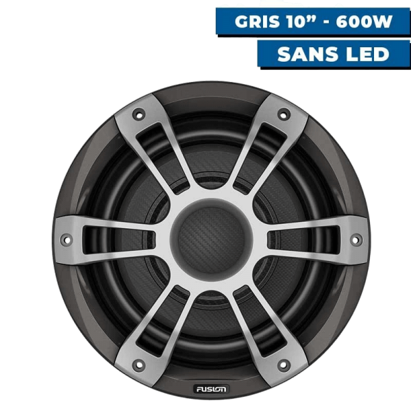 Caisson de basse Fusion Signature Serie 3i Sport Sans LED Gris - 10"  600W - N°3 - comptoirnautique.com
