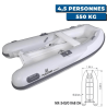 Annexe gonflable Yacht HP - Hypalon + coque double aluminium