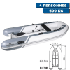 Inflatable dinghy YACHT PVC + double polyester hull - N°2 - comptoirnautique.com