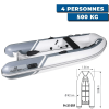 Inflatable dinghy YACHT PVC + double polyester hull - N°2 - comptoirnautique.com