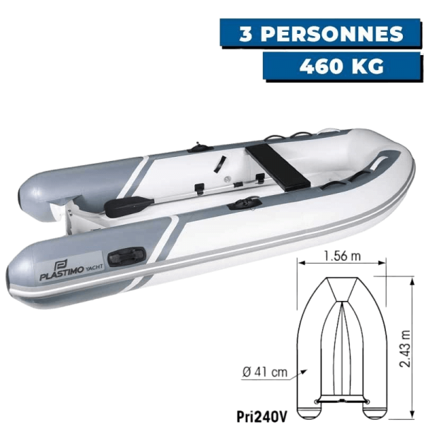 Yacht - PVC + coque simple polyester - Pri240V - N°2 - comptoirnautique.com