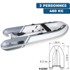 Inflatable dinghy YACHT PVC + polyester single hull - N°2 - comptoirnautique.com