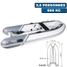 Embarcación neumática YACHT Casco de PVC + poliéster simple