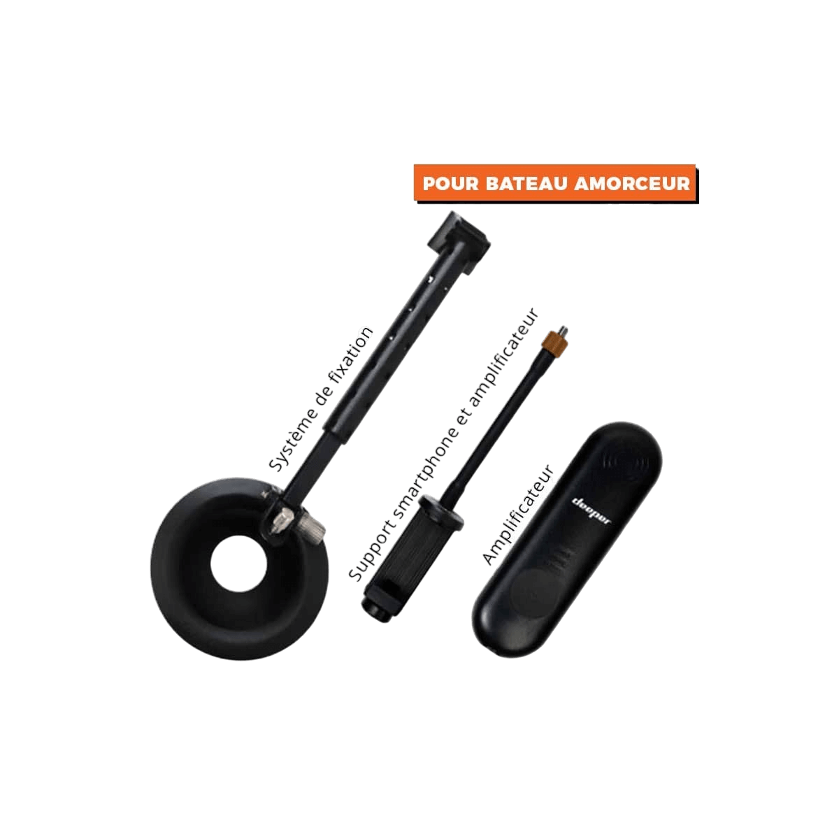 Pack Amplificateur Wifi Deeper pour bateau amorceur - DEEPER