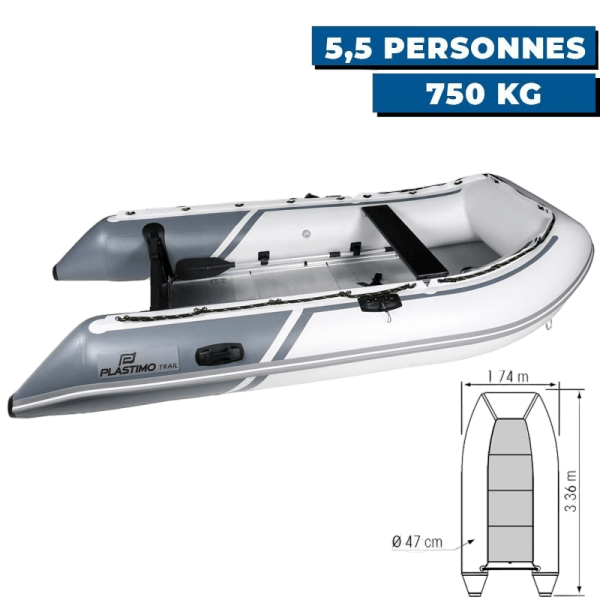 TRAIL inflatable dinghy with V-shaped inflatable keel - N°7 - comptoirnautique.com