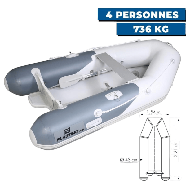 Aufblasbares Beiboot FUN mit aufblasbarem Kiel - N°8 - comptoirnautique.com