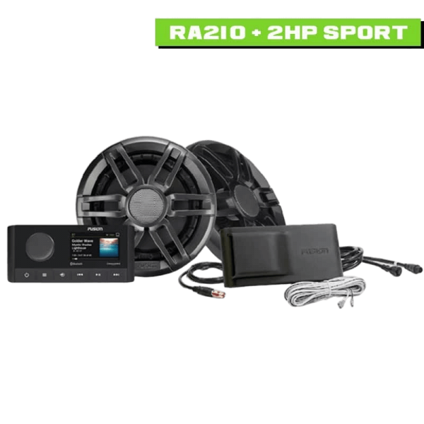 Pack de radio marítima RA210 + 2 altavoces de 50W - N°9 - comptoirnautique.com