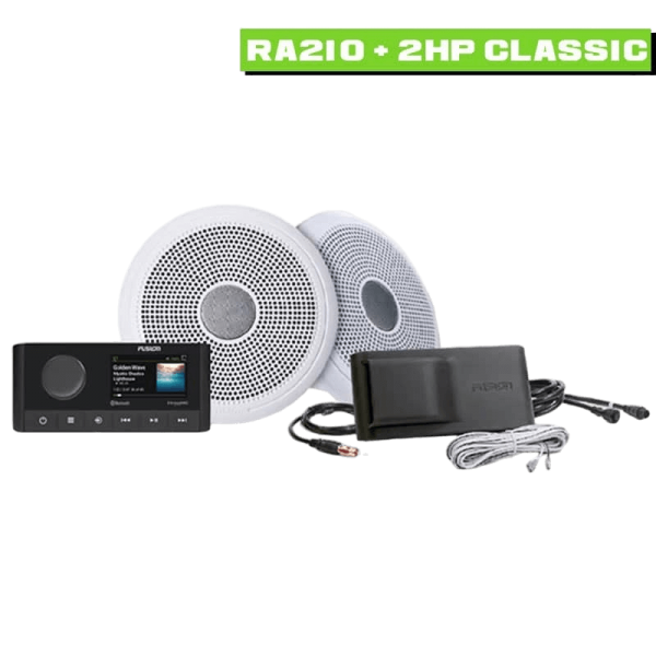 Pack Radio marine RA210 + 2 haut-parleurs 200W Classic - N°10 - comptoirnautique.com