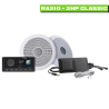 Pack Radio marine RA210 + 2 haut-parleurs