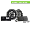 Pacote de rádio marítimo RA60 + 2 HP 80W