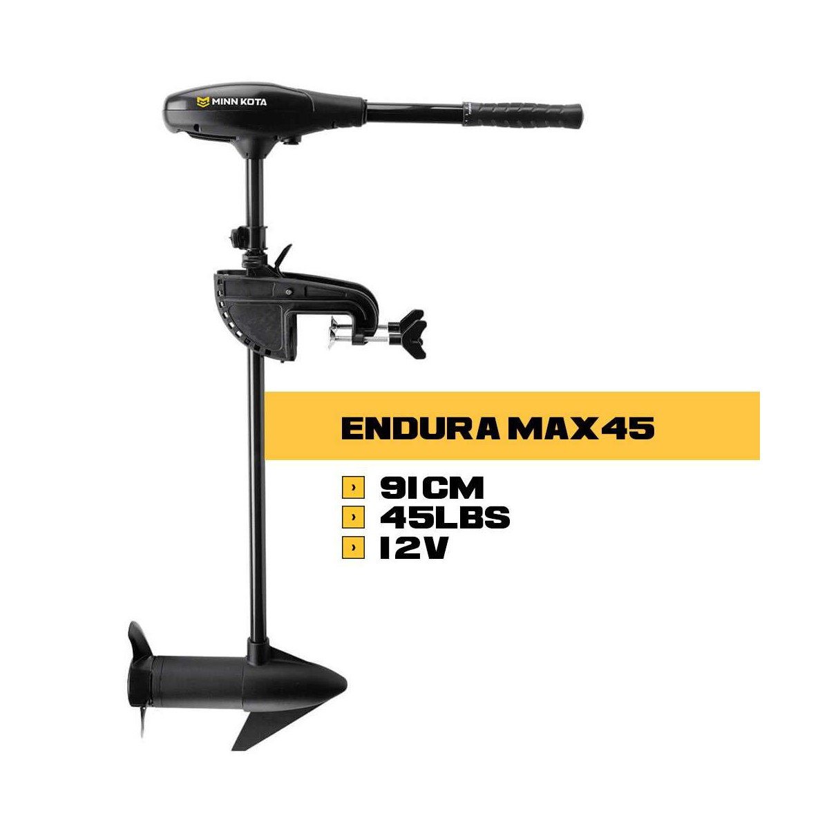 MK-1352145M - Moteur arrière Minn Kota ENDURA MAX - 12V 45 Lbs 91 cm