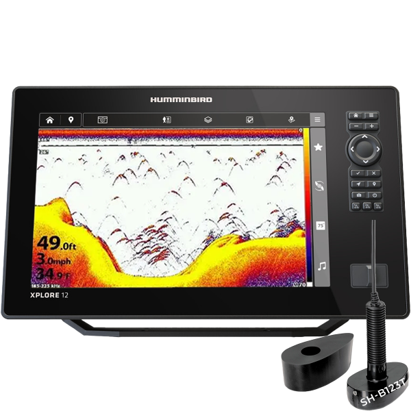 XPLORE12-DSTA - Humminbird Xplore 12 CHIRP 2D avec sonde traversante SH-B123T - N°3 - comptoirnautique.com
