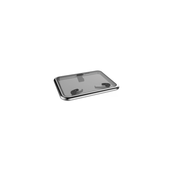 Boccaporto di coperta a medio profilo T30 - Bianco - con strallo di prua telescopico - N°1 - comptoirnautique.com