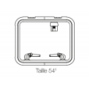 Botola di coperta a profilo medio con strallo telescopico- Bianco - T54 - N°2 - comptoirnautique.com