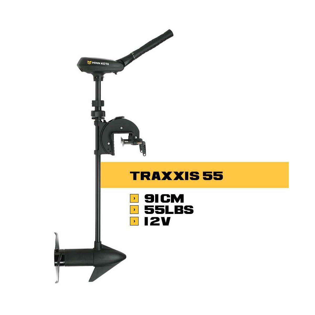 MK-1368715M - Moteur arrière Minn Kota TRAXXIS - 12V - 55 Lbs - 91 cm