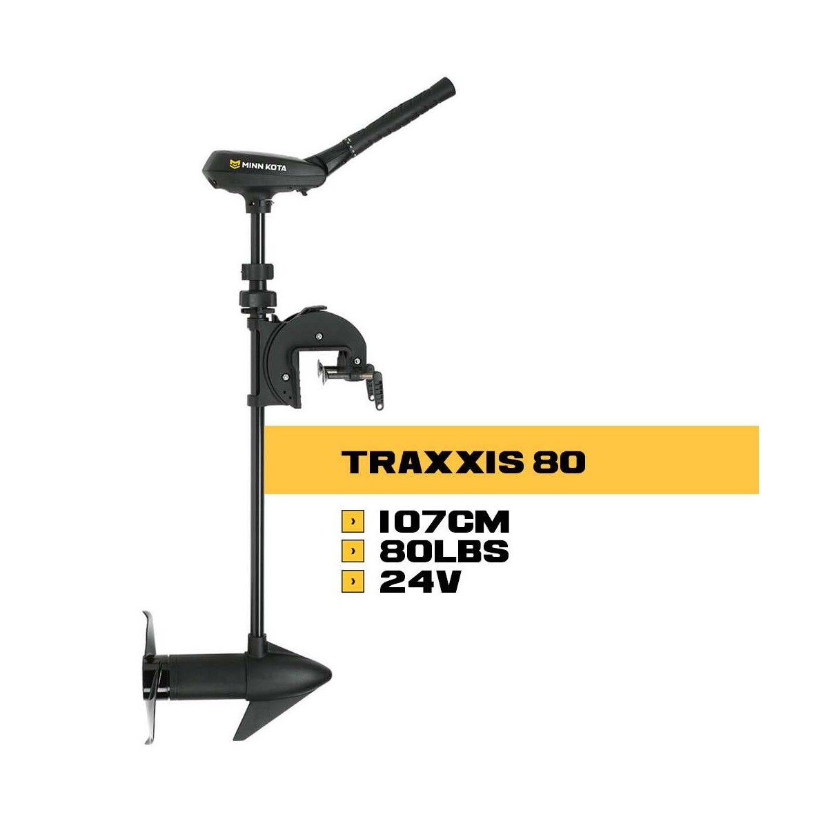 MK-1368730M - Moteur arrière Minn Kota TRAXXIS - 24V - 80 Lbs - 107 cm