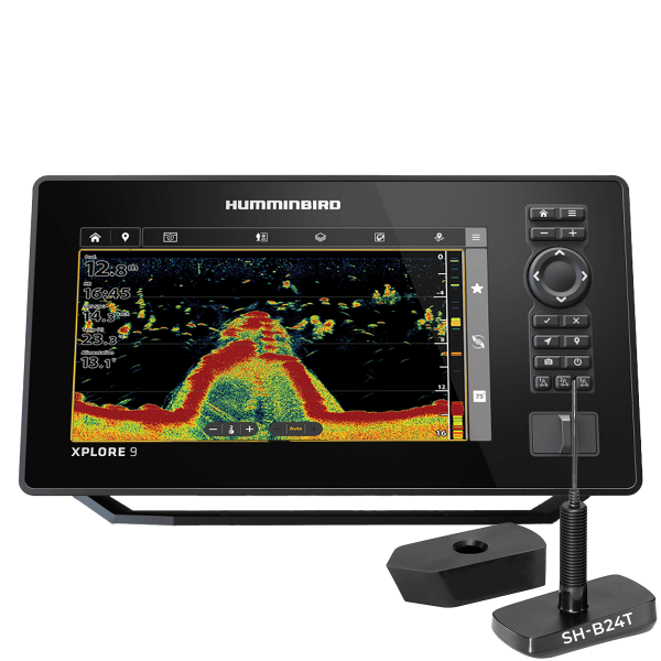 XPLORE9-XDTP - Humminbird Xplore 9 CHIRP 2D avec sonde tableau arrière SH-B24T - N°3 - comptoirnautique.com