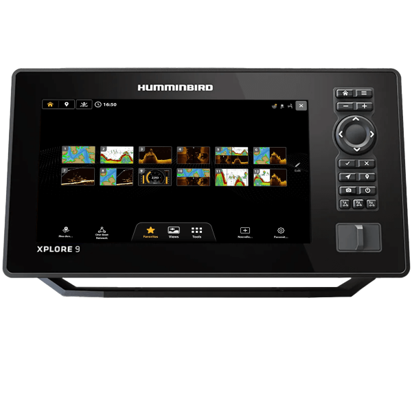 Menu intuitif du Humminbird Xplore 9 CHIRP XD - N°4 - comptoirnautique.com