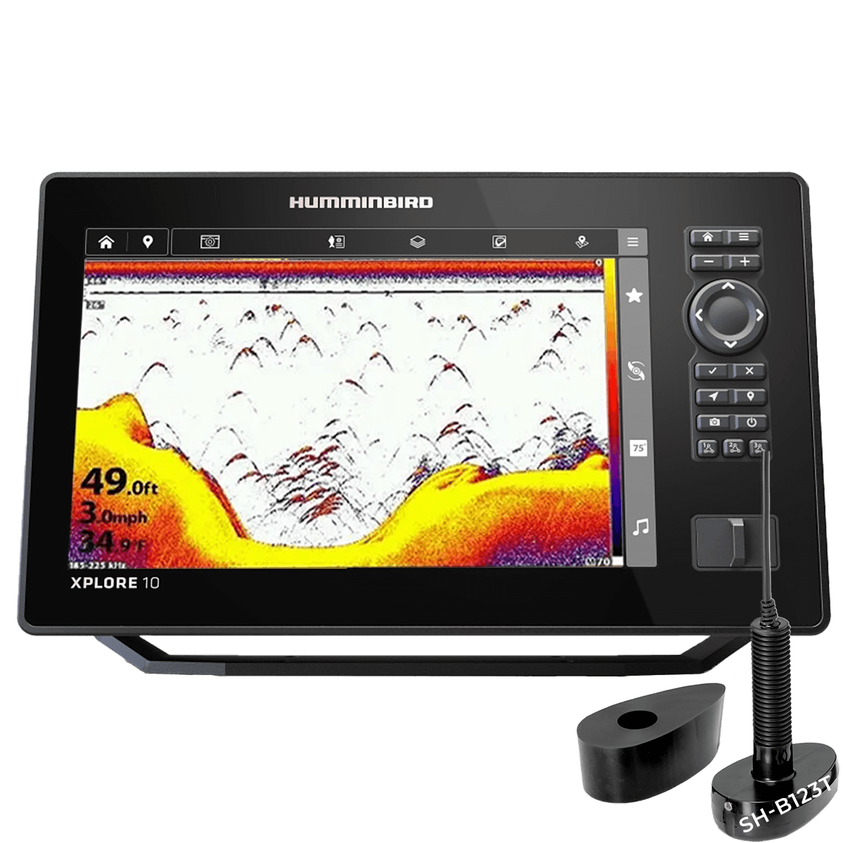 XPLORE10-DSTP - Humminbird Xplore 10 CHIRP 2D avec sonde traversante SH-B123T