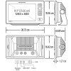 Dimensions du Humminbird Xplore 10 CHIRP 2D - N°9 - comptoirnautique.com