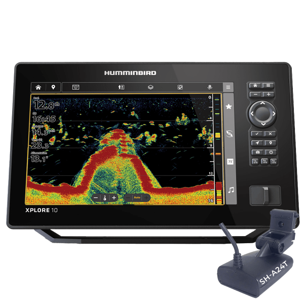 XPLORE10-XDTA - Humminbird Xplore 10 CHIRP XD avec sonde tableau arrière SH-A24T - N°2 - comptoirnautique.com