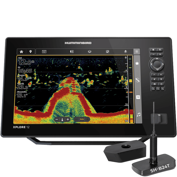 XPLORE12-XDTP - Humminbird Xplore 12 CHIRP XD avec sonde traversante SH-B24T - N°3 - comptoirnautique.com