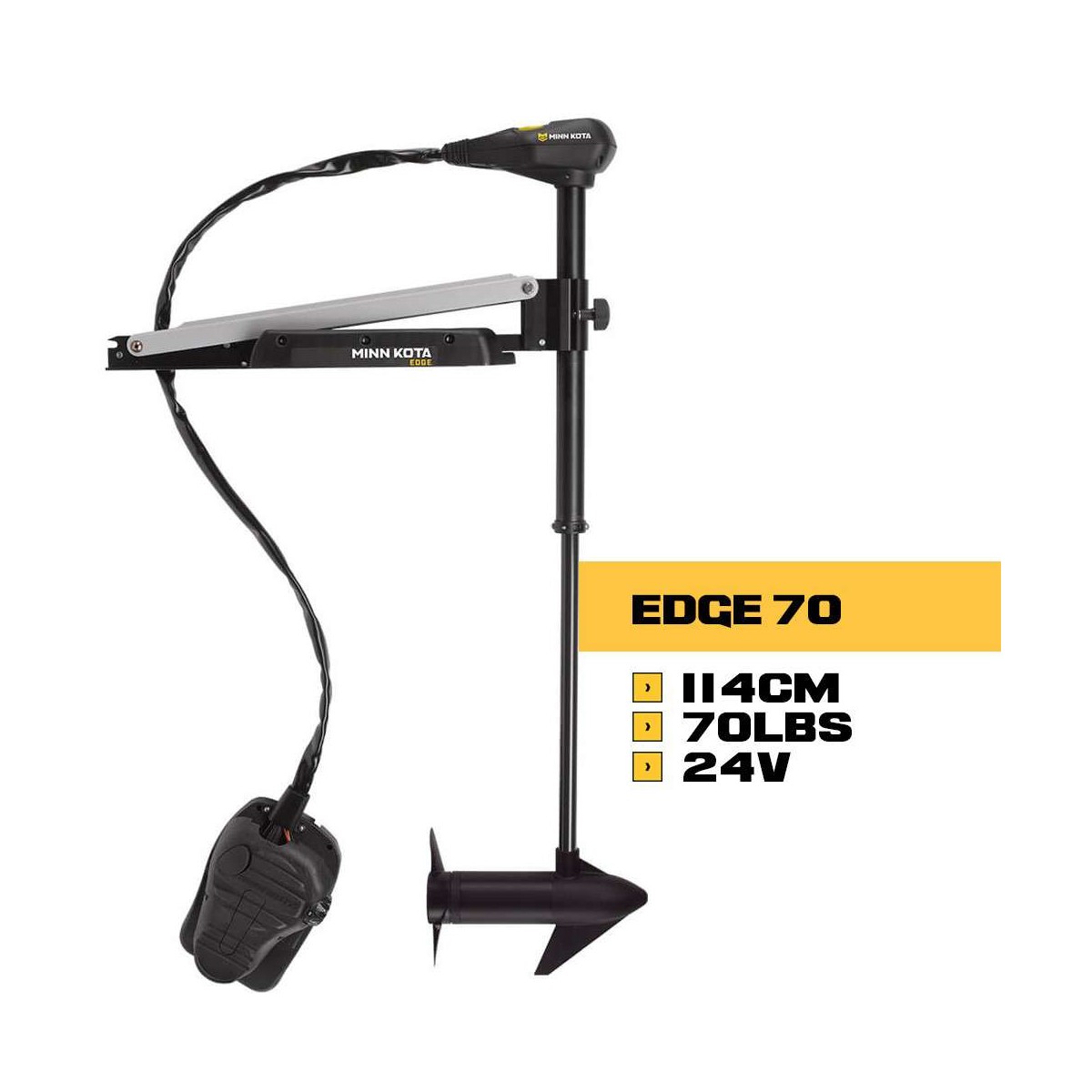 MK-1355970 - Moteur électrique avant Minn Kota EDGE 70 Lbs - 114 cm - 24V - eau douce