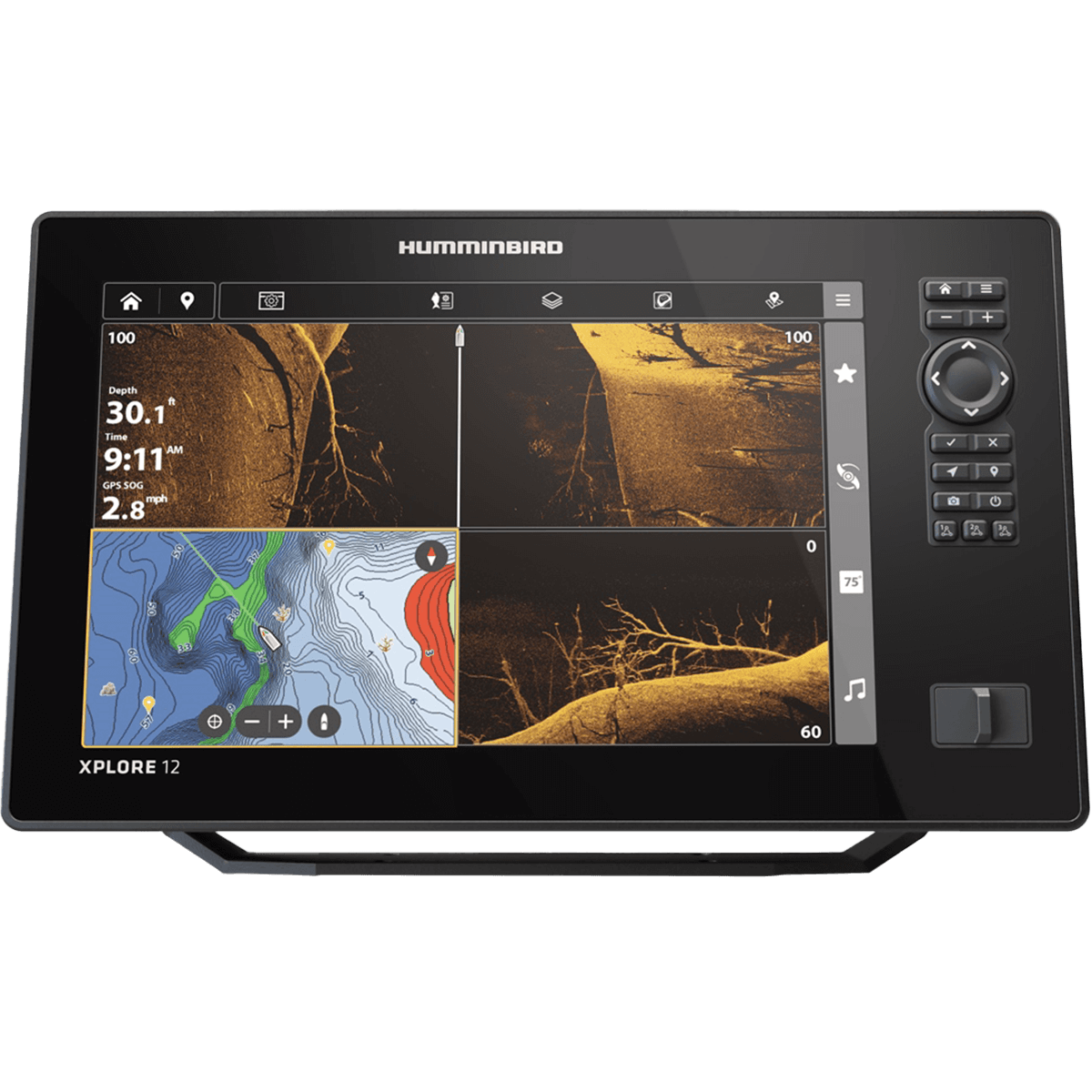 XPLORE12-MSI+SS - Humminbird Xplore 12 MEGA SI+