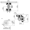 Dimensions du support écran rotatif et inclinable Hexx Railblaza - N°5 - comptoirnautique.com