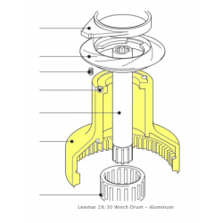 Spring retainer - Winch...