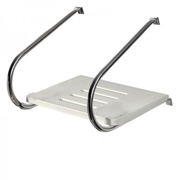 Piattaforma posteriore in vetroresina con scaletta - N°2 - comptoirnautique.com