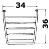 Mini gangway with ladder 36x34 cm - N°2 - comptoirnautique.com