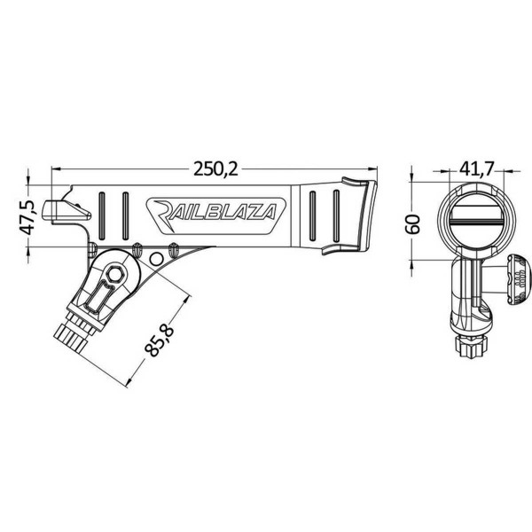 Porte-canne Rod Tube StarPort dimensions - N°2 - comptoirnautique.com